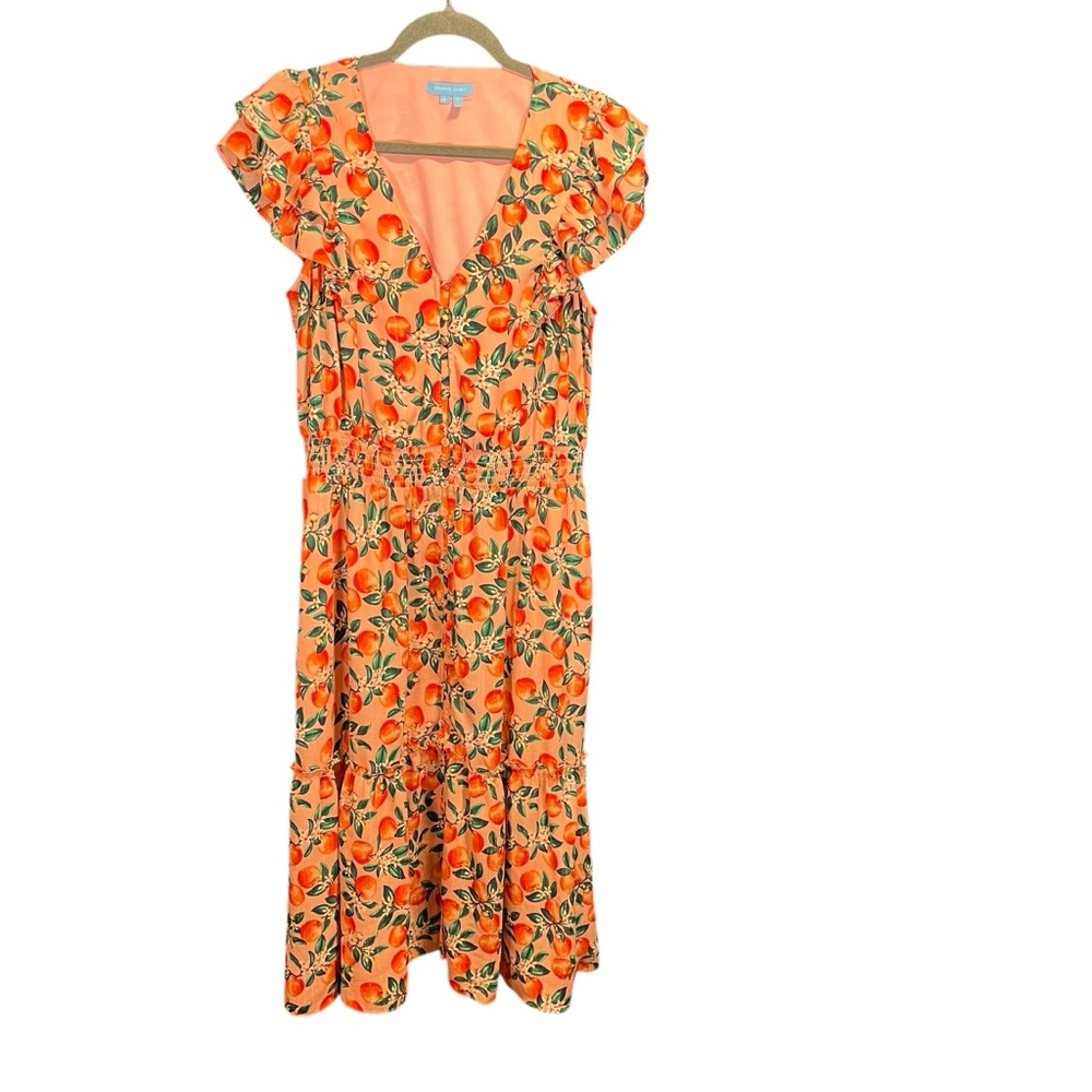 Draper James Dress Large fruit summer spring classic cottagecore casual